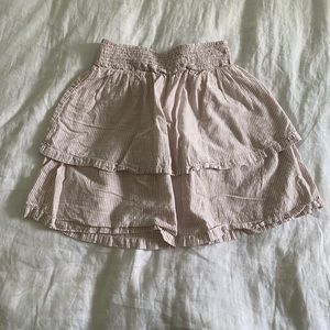 H&M Dirty Pink Striped Skirt